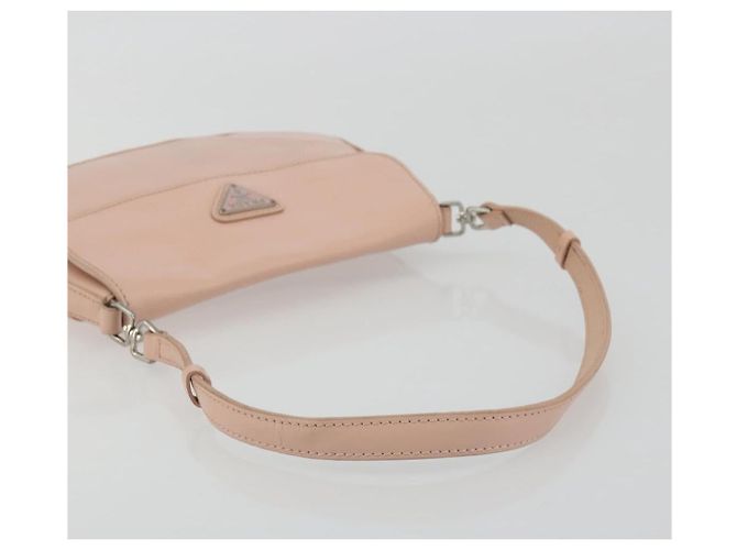 PRADA Creo Shoulder Bag Leather Pink Silver - vista 7