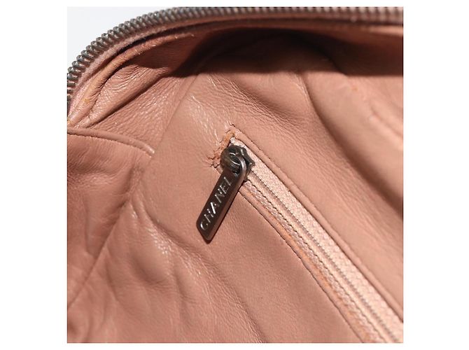 CHANEL Hand Bag Caviar Skin Brown Silver CC - vista 20