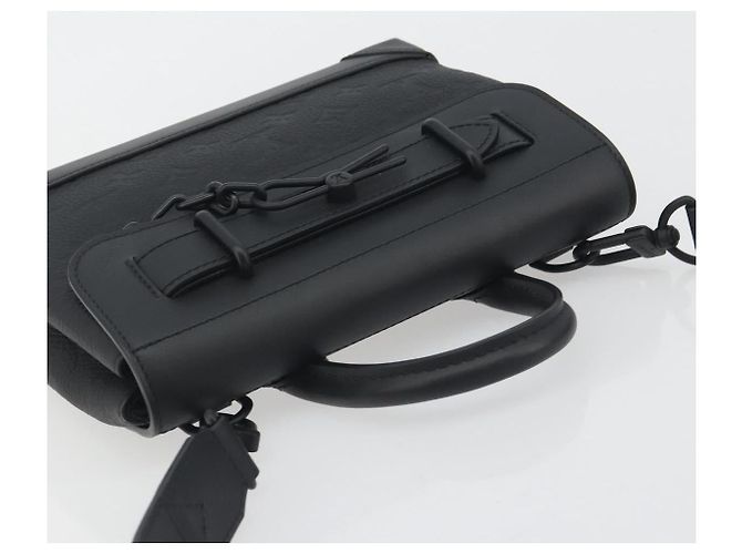 LOUIS VUITTON Taurillon Clemence Monogram Steamer PM Black M24436 - vista 6
