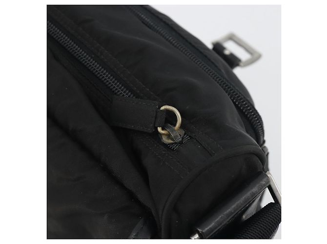 PRADA Bolsa de Ombro Nylon Black Silver - vista 23