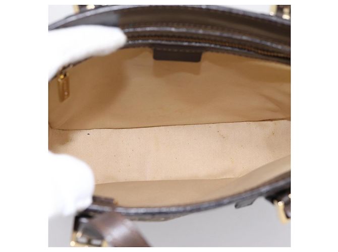 Céline CELINE C Macadam Canvas Handtasche Braun Gold - Ansicht 10
