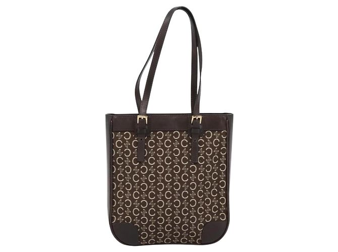 Céline CELINE C Macadam Canvas Handtasche Braun Gold - Ansicht 13