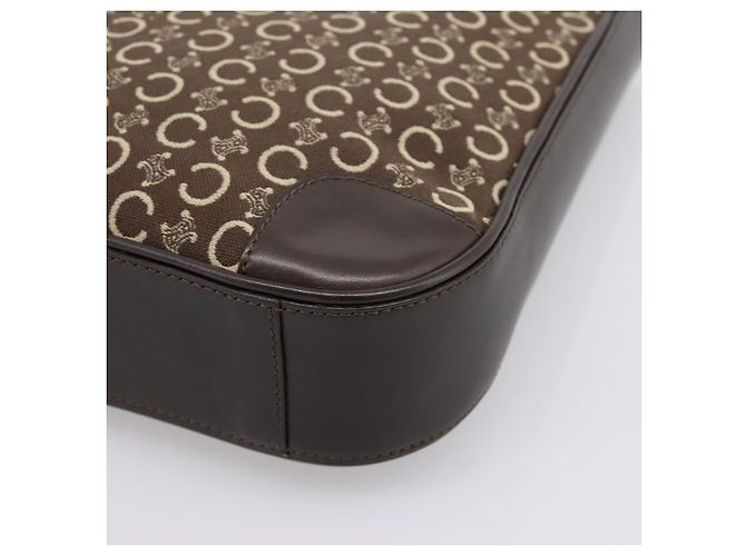 Céline CELINE C Macadam Canvas Handtasche Braun Gold - Ansicht 15