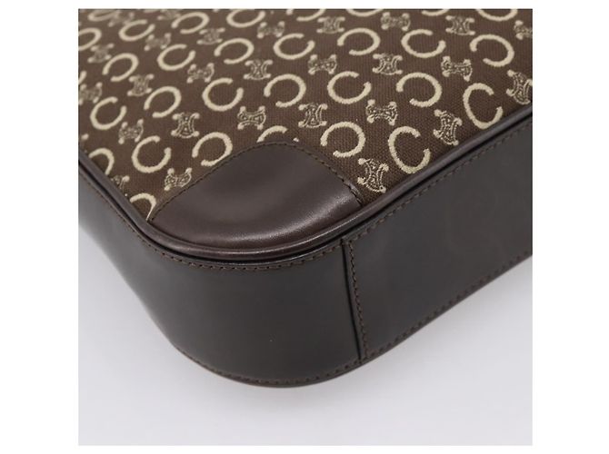 Céline CELINE C Macadam Canvas Handtasche Braun Gold - Ansicht 16