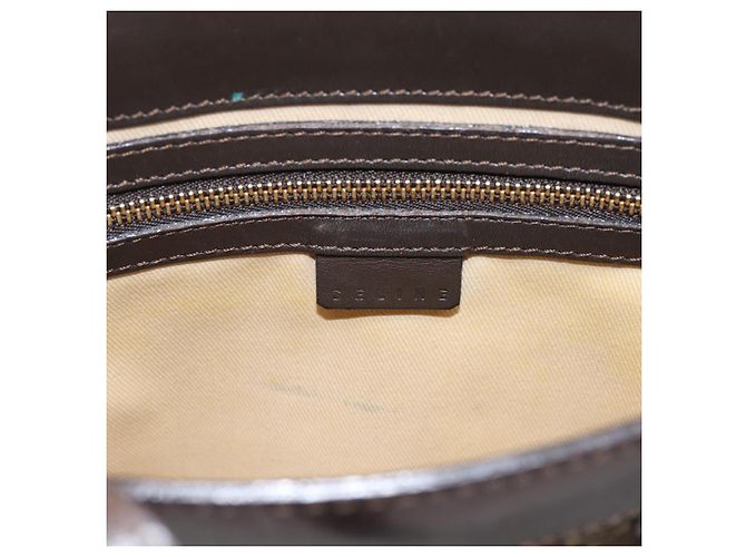 Céline CELINE C Macadam Canvas Handtasche Braun Gold - Ansicht 17