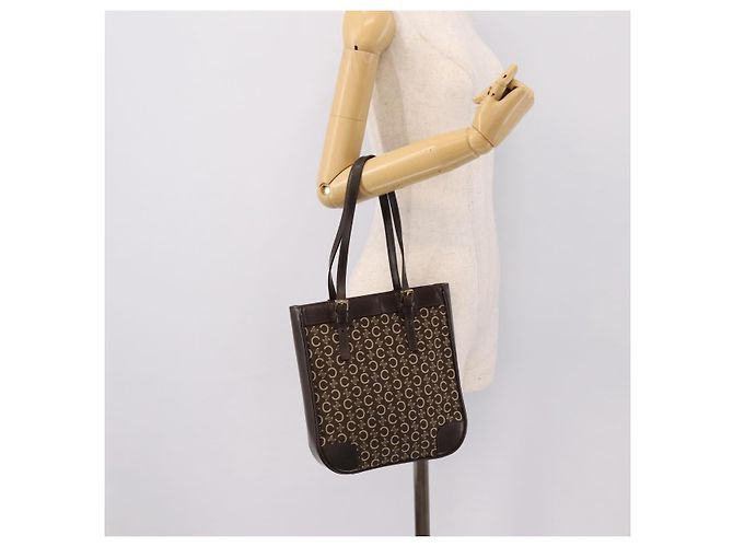 Céline CELINE C Macadam Canvas Handtasche Braun Gold - Ansicht 21