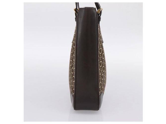 Céline CELINE C Macadam Canvas Handtasche Braun Gold - Ansicht 3