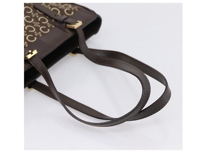 Céline CELINE C Macadam Canvas Handtasche Braun Gold - Ansicht 7