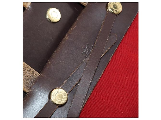 Hermès HERMES Herbag Cabas MM Hand Bag Canvas Leather Red Gold - vista 10