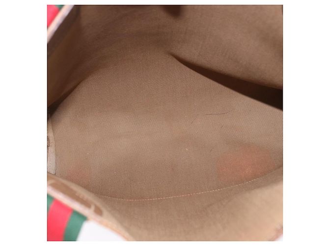 GUCCI GG Supreme Web Sherry Line Tote Bag PVC Beige 39 02 003 - vista 15