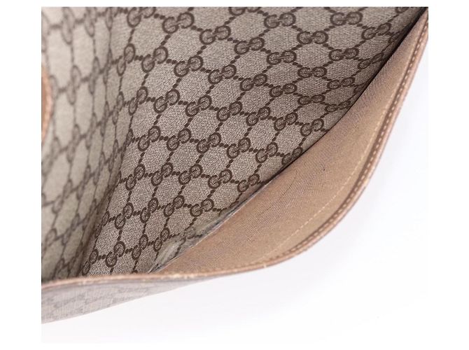 GUCCI GG Supreme Web Sherry Line Tote Bag PVC Beige 39 02 003 - vista 18