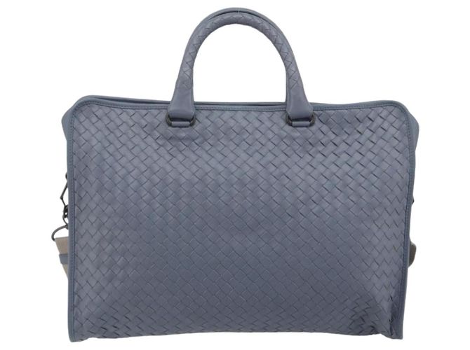 BOTTEGA VENETA INTRECCIATO Briefcase Leather 2way Light Blue - vista 2