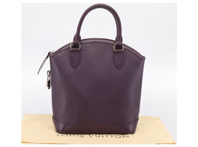LOUIS VUITTON Epi Lockit PM Hand Bag Purple Cassis M4229K LV - vista 12