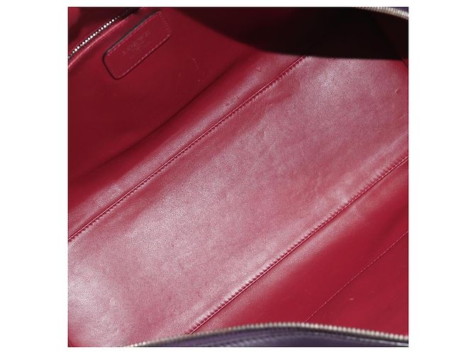 LOEWE Amazona 36 Hand Bag Leather Purple Silver - vista 11