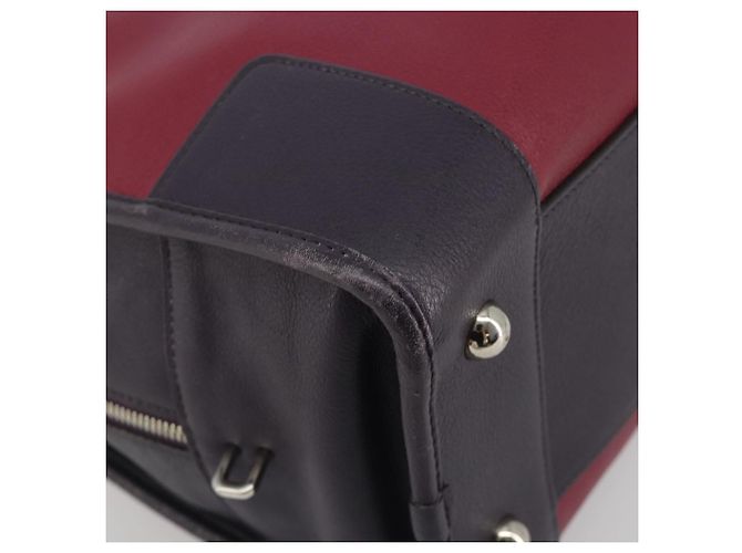 LOEWE Amazona 36 Hand Bag Leather Purple Silver - vista 14