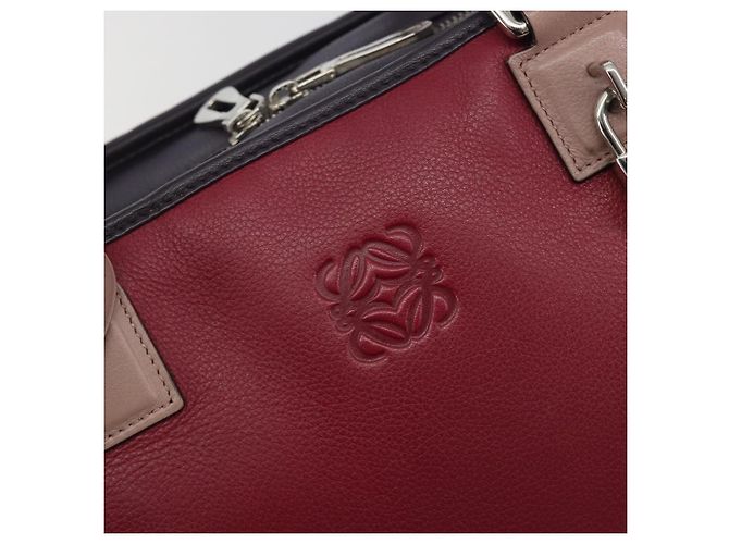 LOEWE Amazona 36 Hand Bag Leather Purple Silver - vista 18