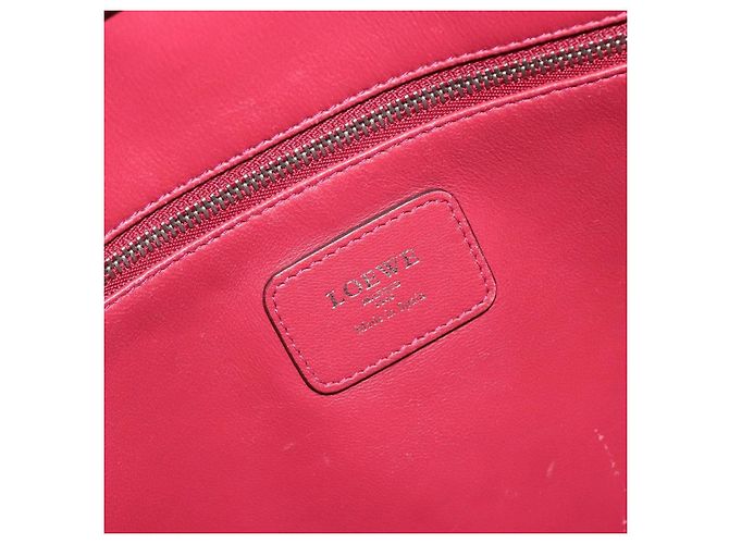 LOEWE Amazona 36 Hand Bag Leather Purple Silver - vista 20