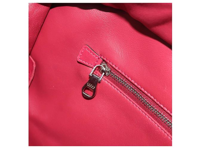 LOEWE Amazona 36 Hand Bag Leather Purple Silver - vista 23