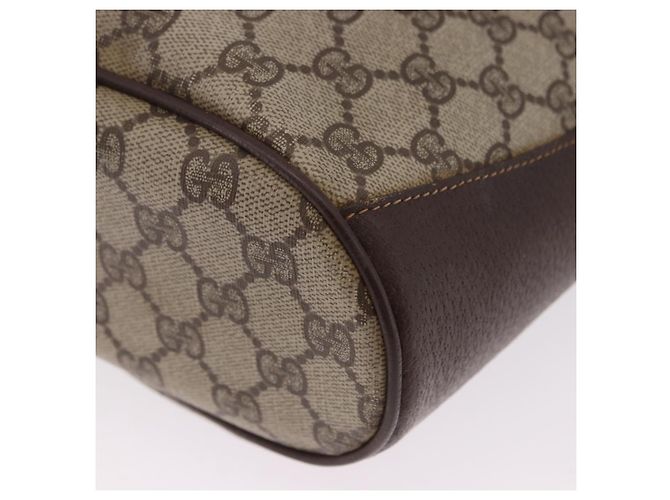 GUCCI GG Supreme Web Sherry Line Bag PVC Beige Gold 904 02 081 - vista 11