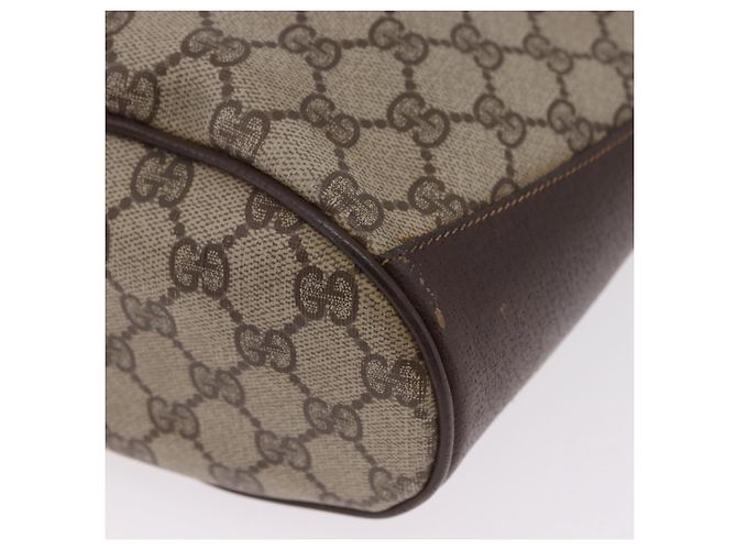 GUCCI GG Supreme Web Sherry Line Bag PVC Beige Gold 904 02 081 - vista 13