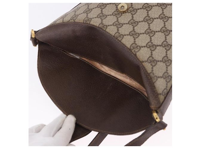 GUCCI GG Supreme Web Sherry Line Bag PVC Beige Gold 904 02 081 - vista 15