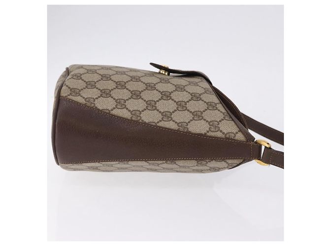 GUCCI GG Supreme Web Sherry Line Bag PVC Beige Gold 904 02 081 - vista 4