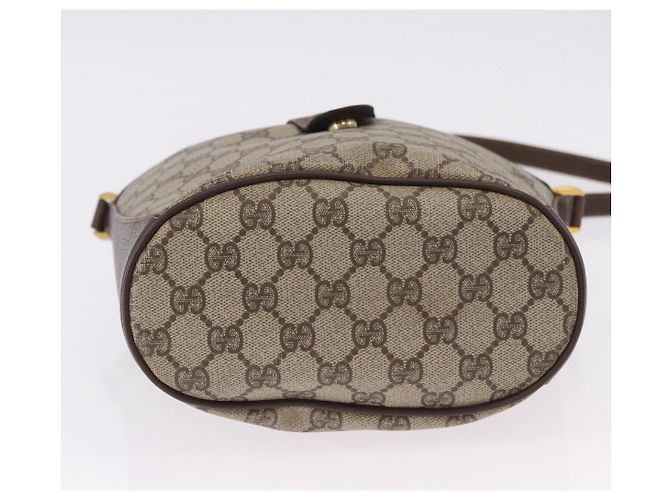 GUCCI GG Supreme Web Sherry Line Bag PVC Beige Gold 904 02 081 - vista 9