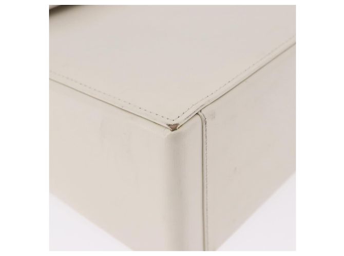 Autre Marque SAINT LAURENT Shoulder Bag Leather Ivory Gold - vista 11