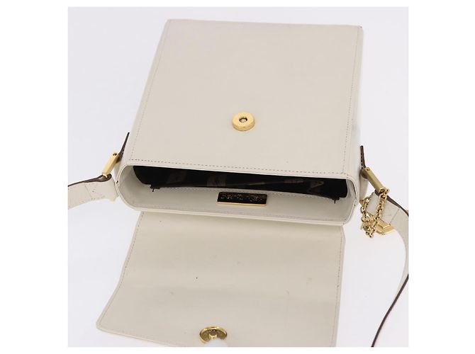Autre Marque SAINT LAURENT Shoulder Bag Leather Ivory Gold - vista 16