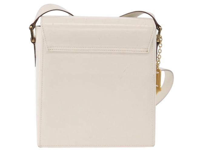 Autre Marque SAINT LAURENT Shoulder Bag Leather Ivory Gold - vista 3