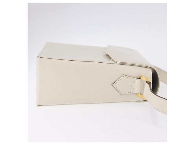 Autre Marque SAINT LAURENT Shoulder Bag Leather Ivory Gold - vista 4