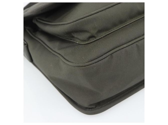 Autre Marque SAINT LAURENT Shoulder Bag Canvas Khaki Silver 757146 - vista 11
