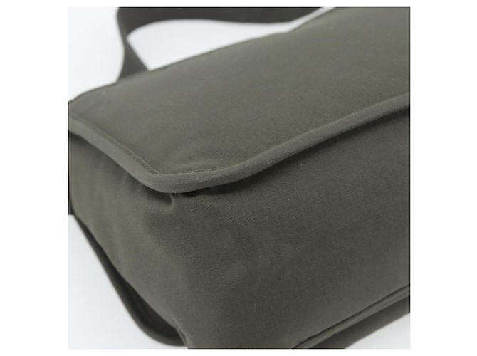 Autre Marque SAINT LAURENT Shoulder Bag Canvas Khaki Silver 757146 - vista 13