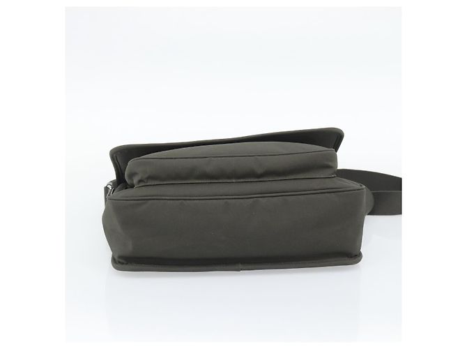 Autre Marque SAINT LAURENT Shoulder Bag Canvas Khaki Silver 757146 - vista 9