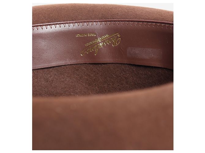 Borsalino Chapeau Trilby marron - vue 4