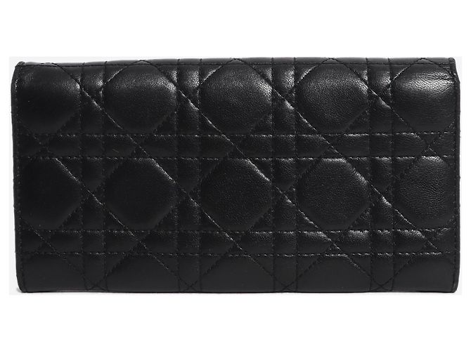 Autre Marque Cartera larga de cuero negro - vista 2