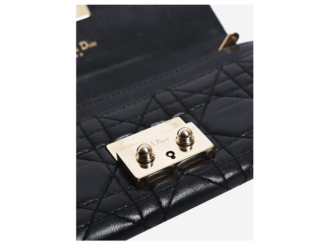 Autre Marque Cartera larga de cuero negro - vista 5