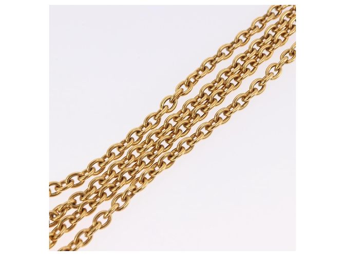 CHANEL Colar Metal Tom Dourado CC - vista 11