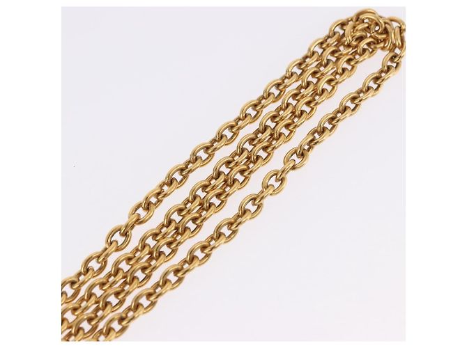 CHANEL Colar Metal Tom Dourado CC - vista 12