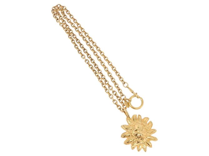 CHANEL Colar Metal Tom Dourado CC - vista 2