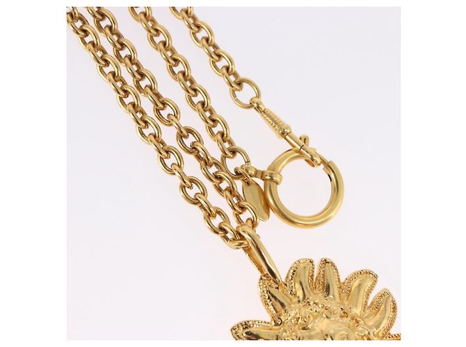 CHANEL Colar Metal Tom Dourado CC - vista 4