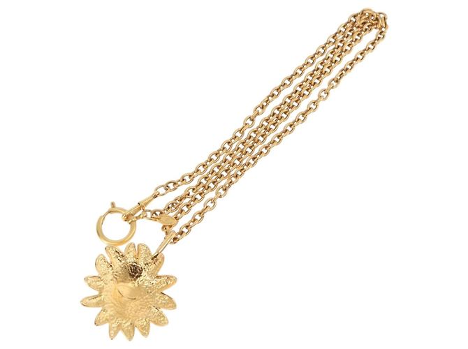 CHANEL Colar Metal Tom Dourado CC - vista 8