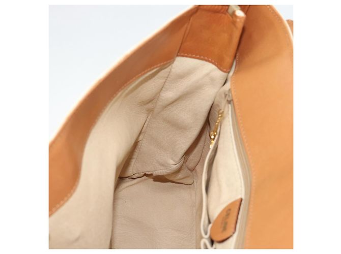 Céline CELINE Macadam Canvas Hand Bag PVC Leather White Gold - vista 17