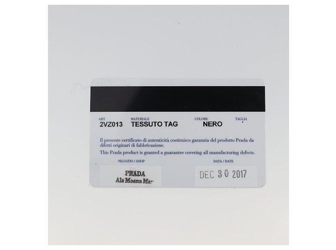 PRADA Body Bag Nylon Black Silver - vista 12
