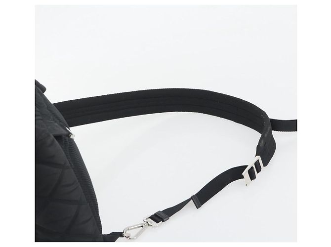 PRADA Body Bag Nylon Black Silver - vista 15
