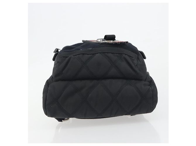 PRADA Body Bag Nylon Black Silver - vista 5