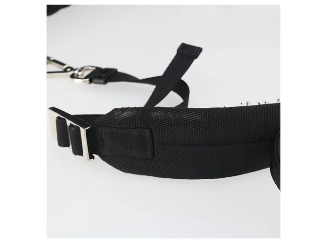 PRADA Body Bag Nylon Black Silver - vista 9