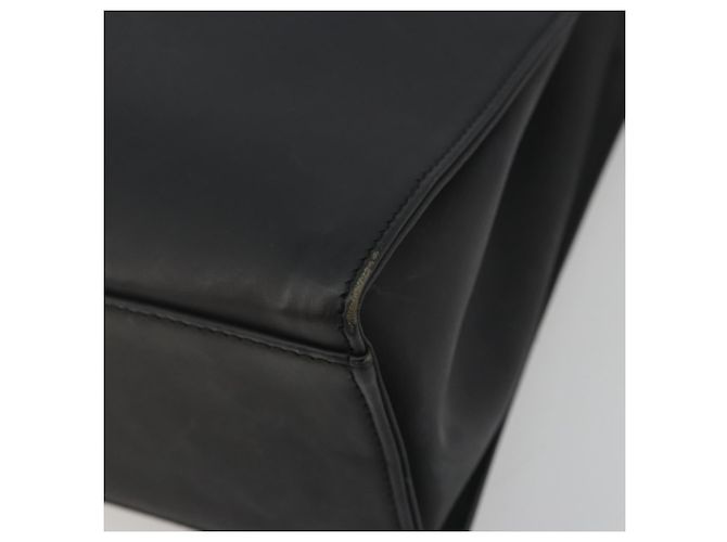 GUCCI Bamboo Tote Bag Leather 2way Black Silver 002 1016 - vista 12