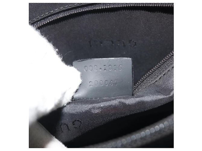 GUCCI Bamboo Tote Bag Leather 2way Black Silver 002 1016 - vista 24