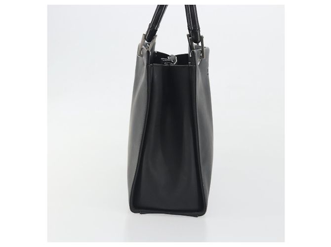 GUCCI Bamboo Tote Bag Leather 2way Black Silver 002 1016 - vista 5
